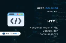 Mengenal Table HTML, Contoh, dan Penjelasannya