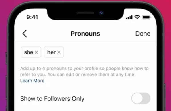 Cara Menambahkan She Her di Instagram