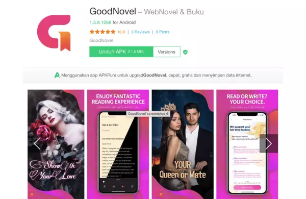 Review Goodnovel, Platform Baca Novel Online