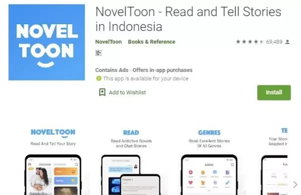 Review Noveltoon, Platform Baca Komik dan Novel Online